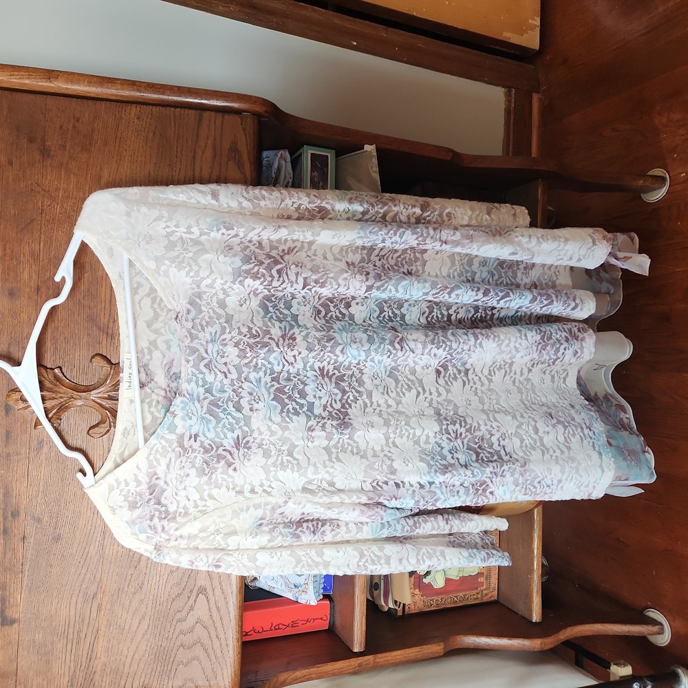 Lace tunic top